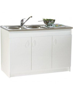 Meuble sous evier SIM'NF Largeur 1200mm 3 Portes NEOVA S12N03120