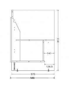 Meuble sous evier SIM'NF Largeur 1200mm 3 Portes NEOVA S12N03120 2