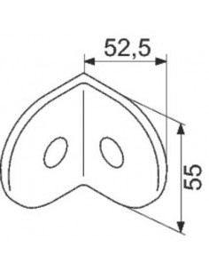 Equerre de fixation BW pour cloison modulaire G67 NORMBAU 0289050067 2