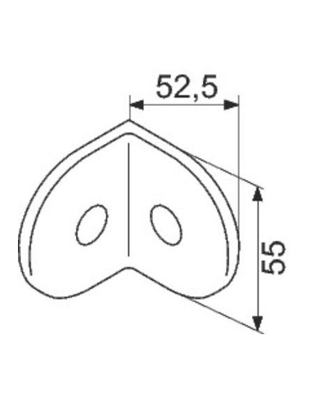 Equerre de fixation BW pour cloison modulaire G67 NORMBAU 0289050067