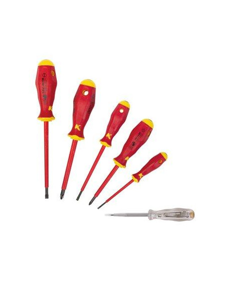 SELECTION DE 6 TOURNEVIS ISOLE KLAUKE KL390IS