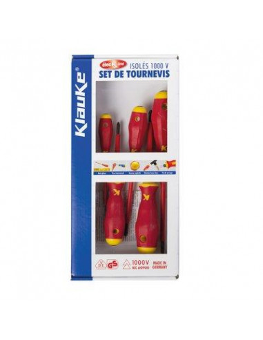 SELECTION DE 6 TOURNEVIS ISOLE KLAUKE KL390IS