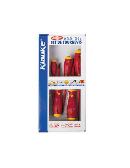 SELECTION DE 6 TOURNEVIS ISOLE KLAUKE KL390IS