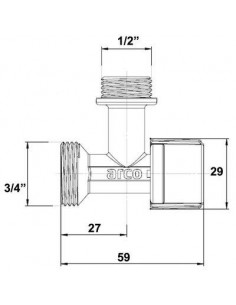 ROBINET MACHINE LAVER 1/4 TOUR NOVFR728 2