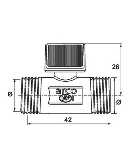 ROB.ARRET MANETTE MM12X17 ARCO P2236