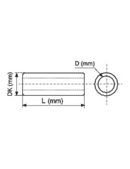 ENTRETOISE TARAUD.7X30 BT/100 VISWOOD 63357