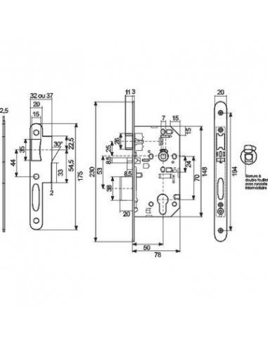 SERR LAR D45 URGENCE EMERGENCY VACHETTE 3037234503004