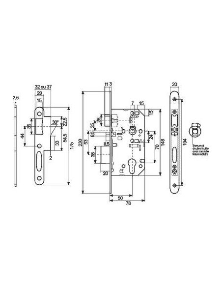 SERR LAR D45 URGENCE EMERGENCY VACHETTE 3037234503004