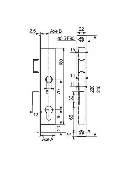 SERR.METAL-PDT1/2T A70 28 DOM F107281000