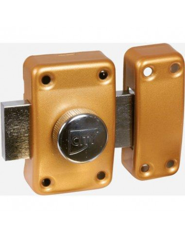 VERROU ISR6 A BOUTON CY 40MM CITY ISEO 10500401