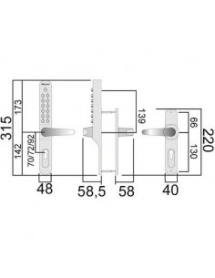 SERR.A CODE KEYLEX PROFIL D/G LOKOD 22701 2