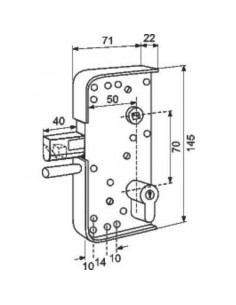 SERR.PORTAIL PVC A CYLINDRE TIRARD GA592303 2