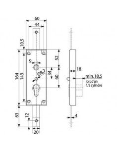 SERR.GARAGE A CYL.HAUT/BAS WSS 01.653.0000.010 2