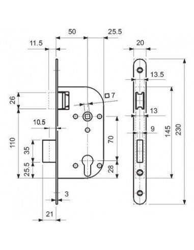 SERR PENE 1/2 TOUR MAGNET EU DOM .G838M297K0