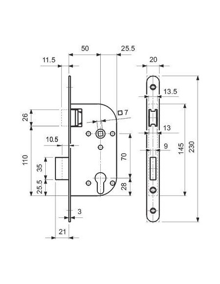 SERR PENE 1/2 TOUR MAGNET EU DOM .G838M297K0