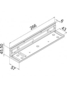 EQUERRE L POUR VENTOUSE 550KG SEWOSY EF550L 2