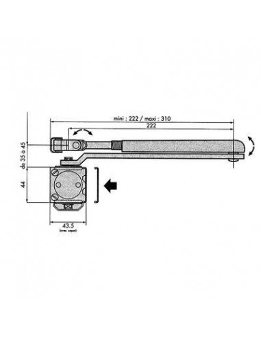 FER.PORTE GR150 A/BRAS STD. AR GROOM 150111EN
