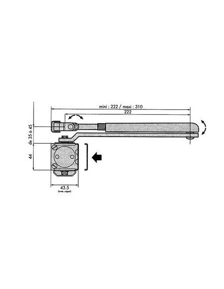 FER.PORTE GR150 A/BRAS STD. AR GROOM 150111EN