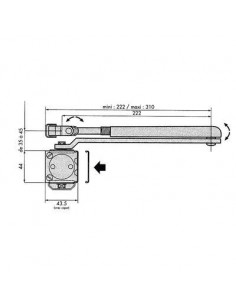FER.PORTE GR150 A/BRA.STAND.BL GROOM 150110ENN 2