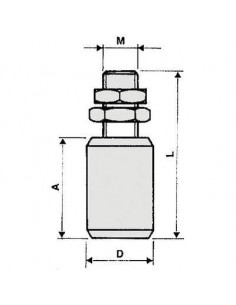 GUIDE NYLON OLIVE BOULON D.30 TORBEL A32830 2