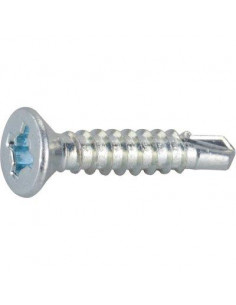 250 Vis tôle Autoperceuse Tête fraisée Acier zingué 4,8X50mm RIFIX 1TFC4850