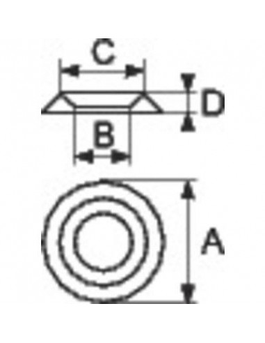 CUVETTE VIS LAIT. NICK 2 / 100 CVL002F12