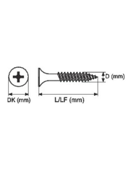 VIS PLACO 3.5X45 /500 RIFIX 1PLACO3545