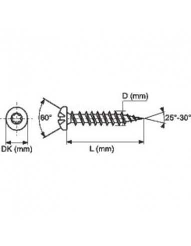 VIS SPAX TR TORX 4X30 /200 SPAX 0201010400303