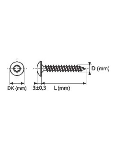 VIS PENTURE TX INOX 6X40/ 50 VISWOOD 312604016B