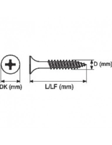 VIS PLACO 4.2X80 /500 RIFIX 1PLACO42080