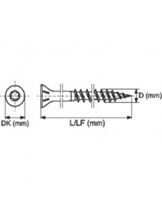 VIS BOIS INX A2 TFTX 4X20 /200 ACTON 623194X20 2