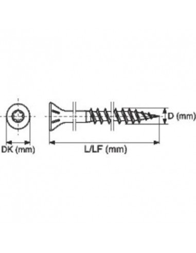 VIS SPAX TFTX 5 X 70 FT / 200 SPAX 1191010500705