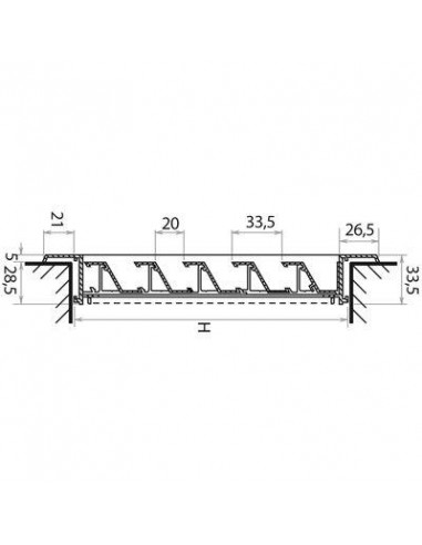 GRILLE ALU+MOUSTIQUAIR.200X200 RENSON 41100041122