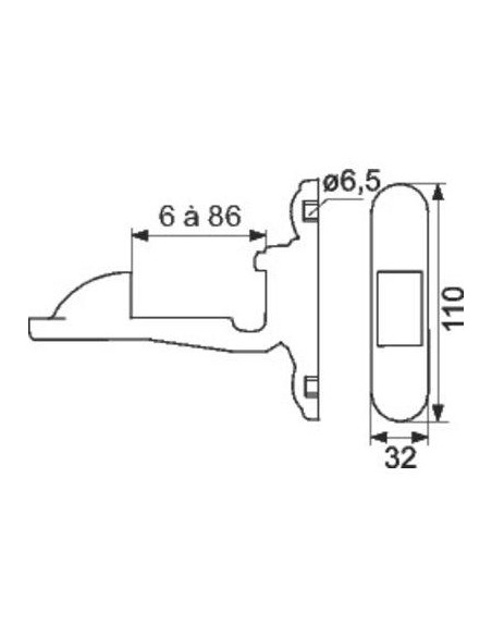 ARRET PORTE FENETRE BASC. NOIR TORBEL 3094T39