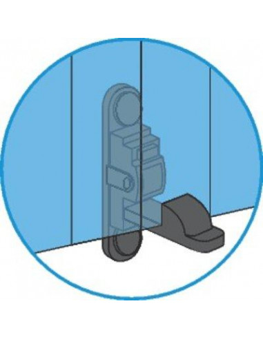ARRET PORTE FENETRE BASC. NOIR TORBEL 3094T39
