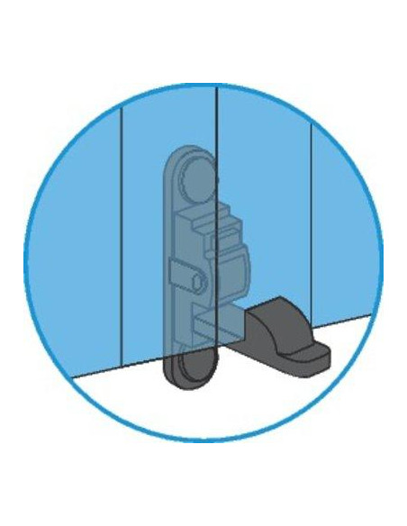 ARRET PORTE FENETRE BASC. NOIR TORBEL 3094T39
