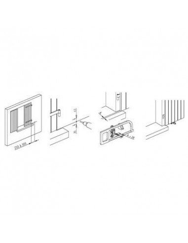 ARRET PORTE FENETRE BASC. NOIR TORBEL 3094T39