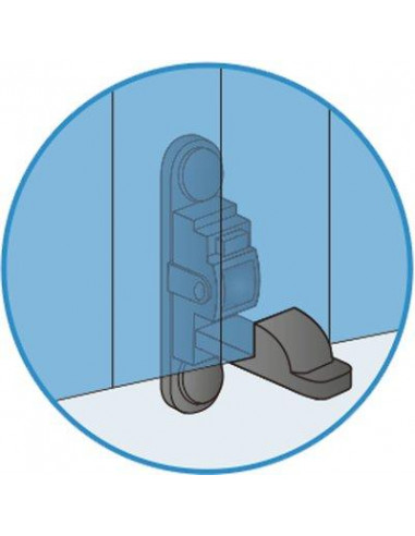 ARRET PORTE FENETRE BASC. NOIR TORBEL 3094T39