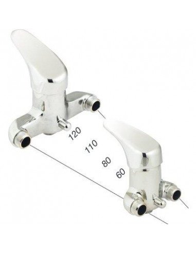 Mitigeur douche Entraxes 80 mm M1/2 RN585080 L05