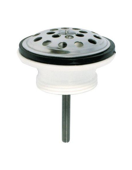 Bonde d'urinoir M1"1/4 polypropylène/élastomère à grille bombée NICOLL 0201100
