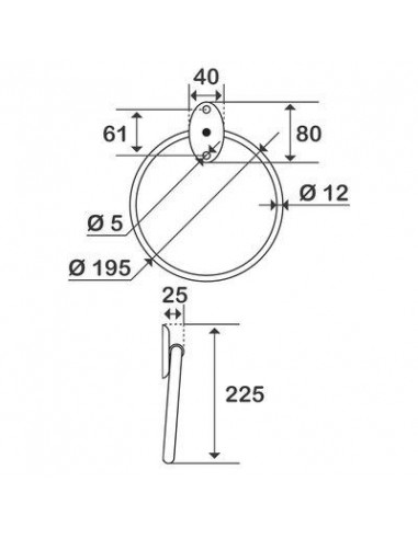 PORTE SERVIETTE ANNEAU EPOXY B PELLET 841175