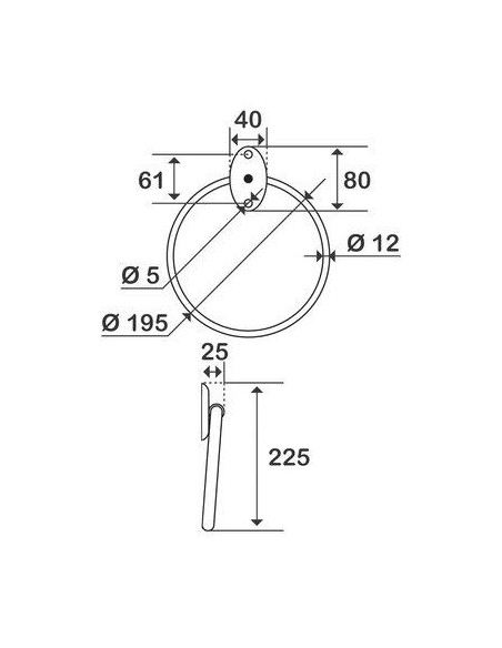 PORTE SERVIETTE ANNEAU EPOXY B PELLET 841175