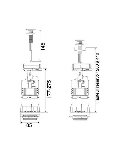 MECANISME DE CHASSE MECA 10 REGIPLAST 3000B