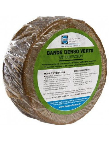 BANDE DENSO VERTE 50MM BANDEDENSOVERTE50M