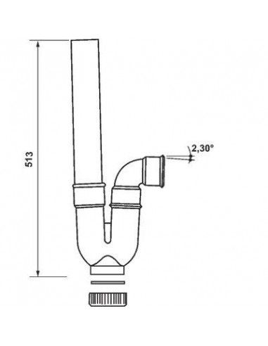 SIPHON M.A.L. PVC NICOLL NICOLL 1YH22C