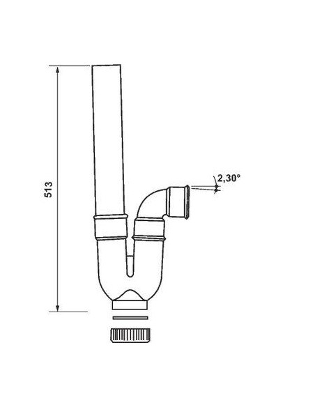 SIPHON M.A.L. PVC NICOLL NICOLL 1YH22C