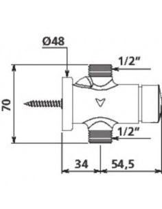 URINOIR ROBINET DR 1/2" TEMPOSOFT2 DELABIE 777800 2