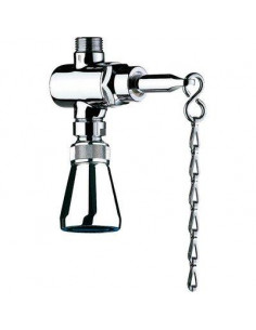 Pomme de douche à chaîne Tempostop Débit 9 l/min à 3 bar DELABIE 747004