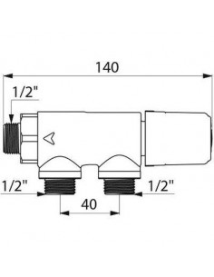 PREMIX COMPACT MALE 1/2" DELABIE 733015 2