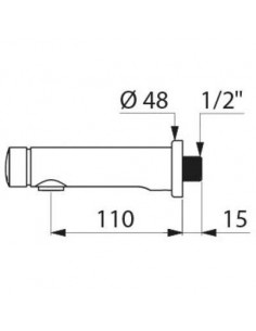 ROB. MURAL LAVABO TEMPOSOFT 2 DELABIE 741500 2